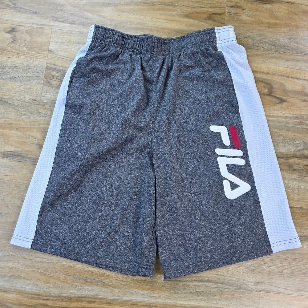 💜Fila Gray Lounge Basketball Shorts Youth XLarge
